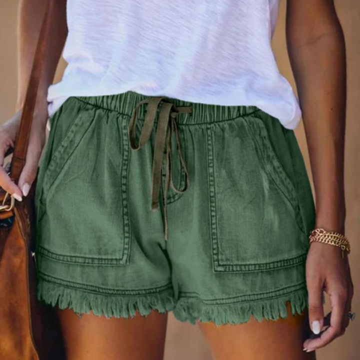 Dolphins | Women's Elegant and Comfortable Shorts with Side Pockets-The Yellow Prime
