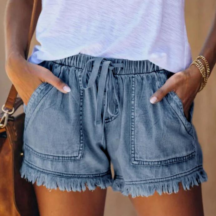 Dolphins | Women's Elegant and Comfortable Shorts with Side Pockets-The Yellow Prime