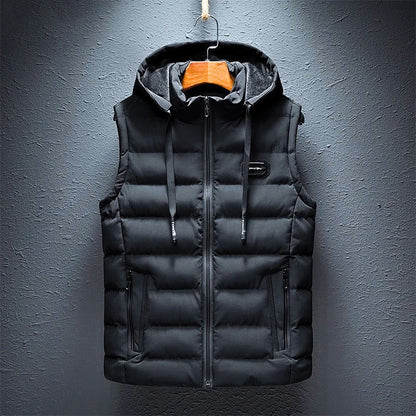 Gilet matelassé à capuche chaud et pratique pour homme – Un indispensable du quotidien