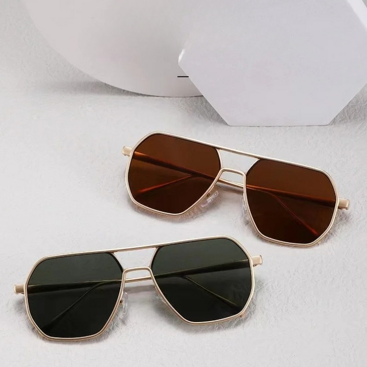 Durable Men's Pilot Sunglasses – Classic Stainless Steel Design for Daily Use-The Yellow Prime