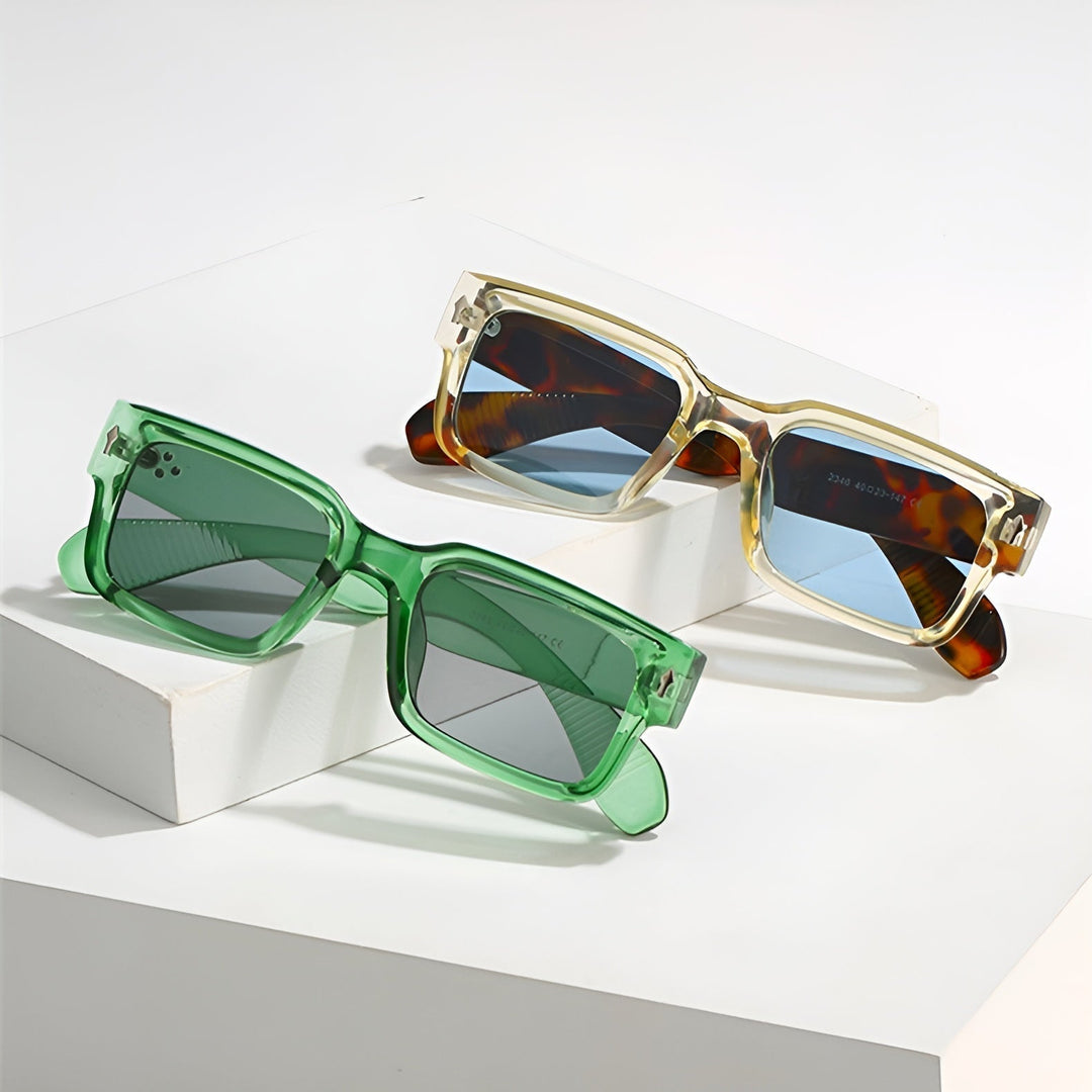 Durable Men's Sunglasses – Classic Retro Style, Scratch-Resistant-The Yellow Prime