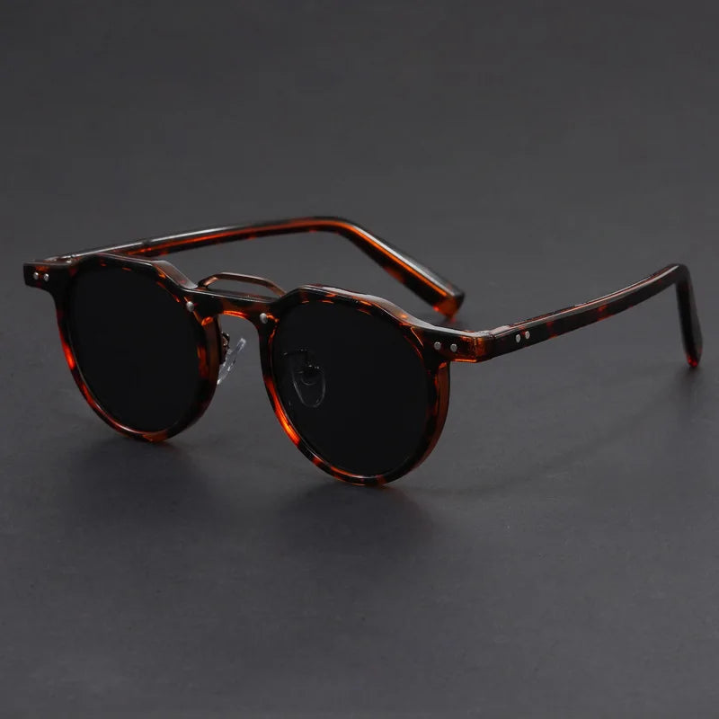 Durable Men's Sunglasses – Classic Round Style, Lightweight for Daily Use-The Yellow Prime