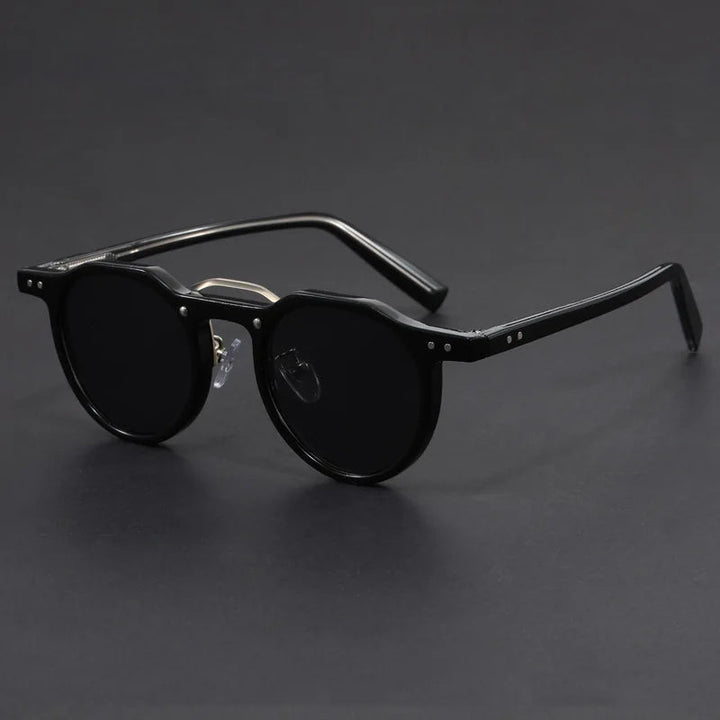 Durable Men's Sunglasses – Classic Round Style, Lightweight for Daily Use-The Yellow Prime
