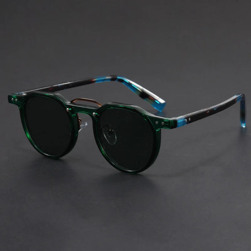 Durable Men's Sunglasses – Classic Round Style, Lightweight for Daily Use-The Yellow Prime