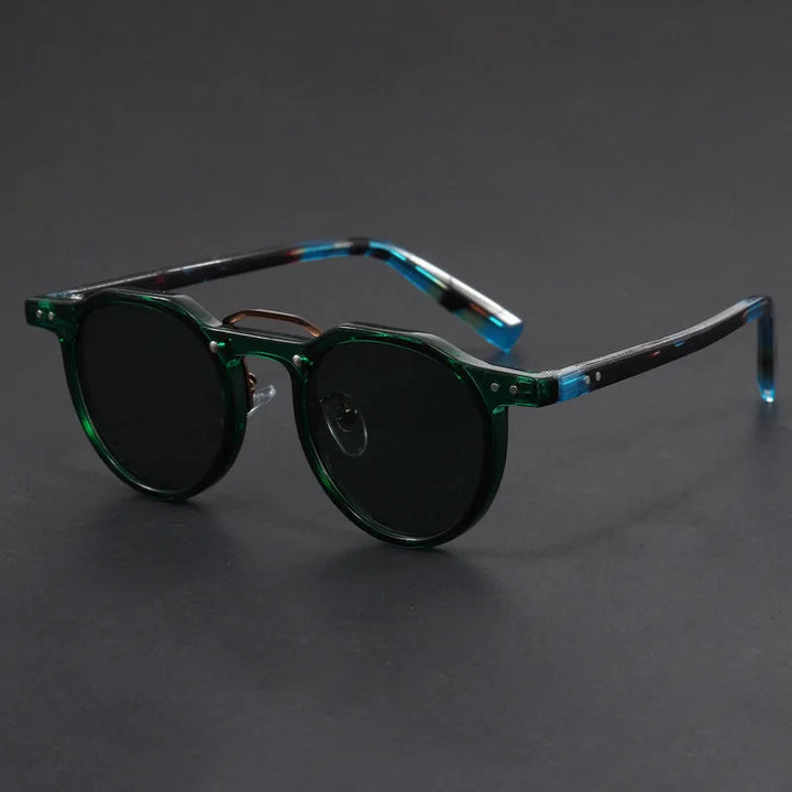 Durable Men's Sunglasses – Classic Round Style, Lightweight for Daily Use-The Yellow Prime