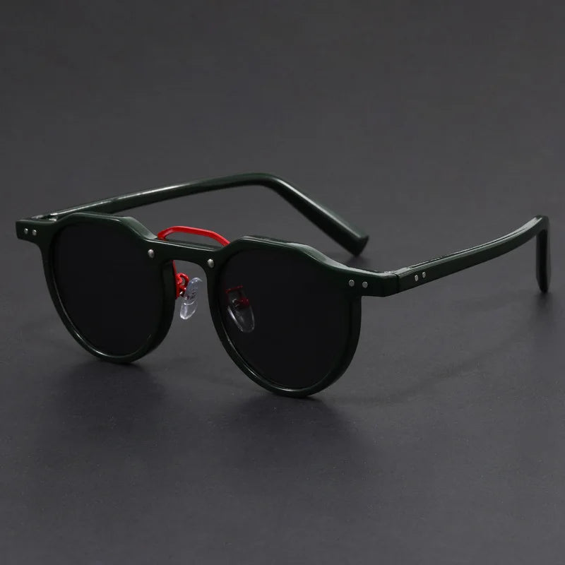 Durable Men's Sunglasses – Classic Round Style, Lightweight for Daily Use-The Yellow Prime