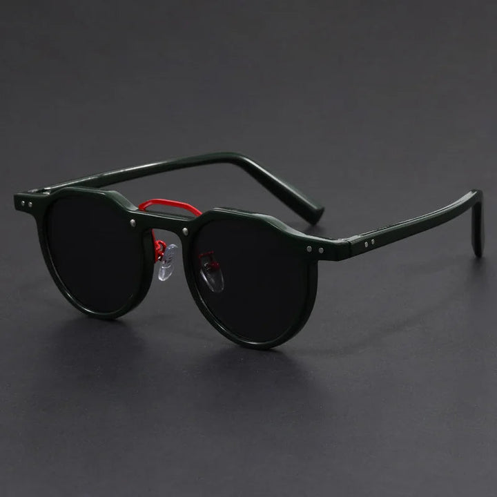 Durable Men's Sunglasses – Classic Round Style, Lightweight for Daily Use-The Yellow Prime
