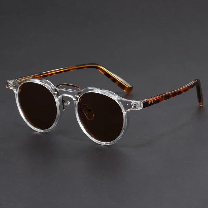 Durable Men's Sunglasses – Classic Round Style, Lightweight for Daily Use-The Yellow Prime