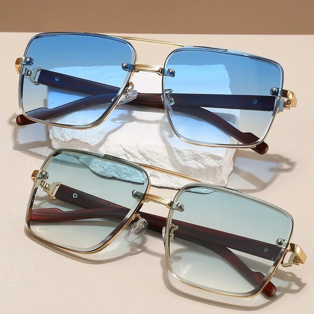 Durable men's aviator sunglasses – classic square design for any occasion-The Yellow Prime