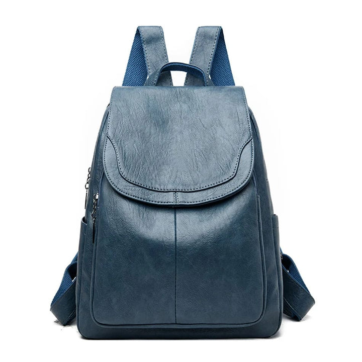 Women's durable leather backpack – structured design for work and daily use-The Yellow Prime