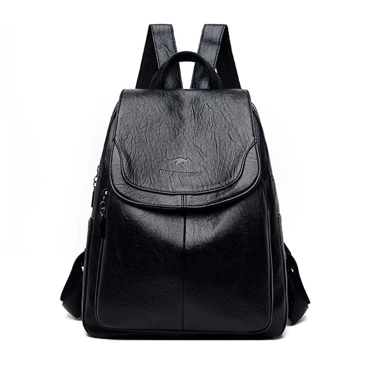 Women's durable leather backpack – structured design for work and daily use-The Yellow Prime
