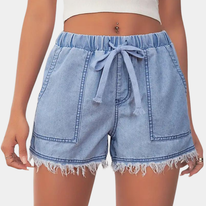 Elegant Women's Golf Shorts with Comfortable Drawstring-The Yellow Prime