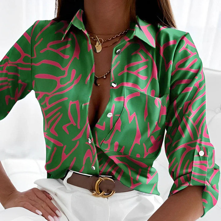 Priscilla | Women's Modern Design Blouse-The Yellow Prime