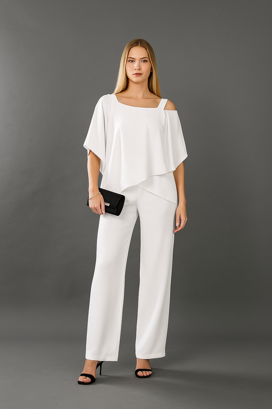 Women's Elegant Evening Two-Piece Set-The Yellow Prime