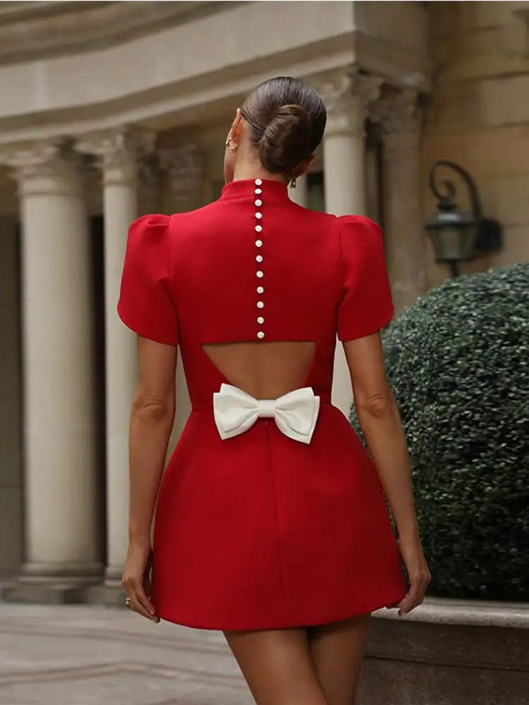 Women's Charming Mini Dress – Timeless Elegance for Any Occasion!-The Yellow Prime