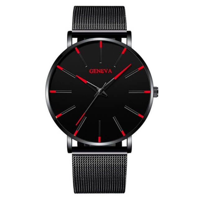 Men's minimalist stainless steel business watch for everyday wear-The Yellow Prime