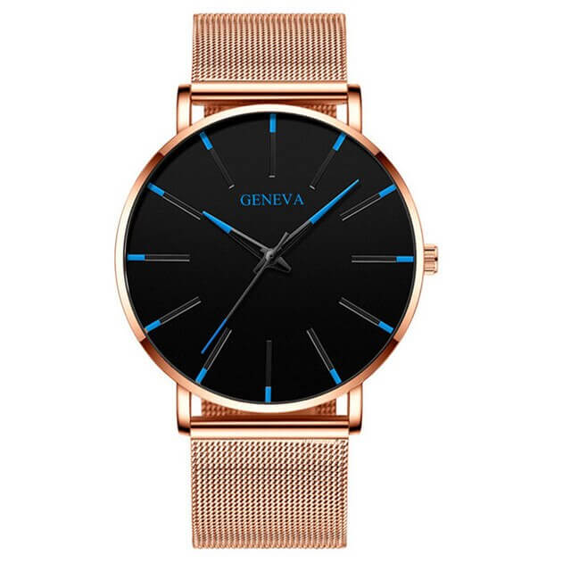Men's minimalist stainless steel business watch for everyday wear-The Yellow Prime