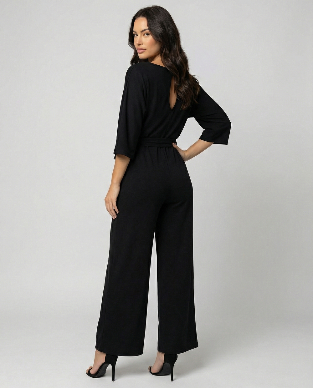Women's Stylish Belted Jumpsuit-The Yellow Prime