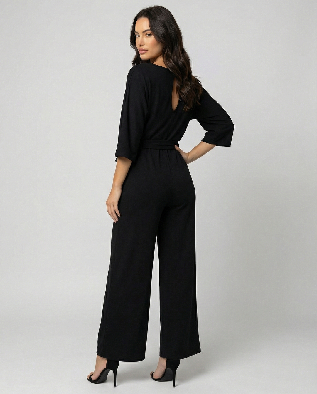 Women's Stylish Belted Jumpsuit-The Yellow Prime