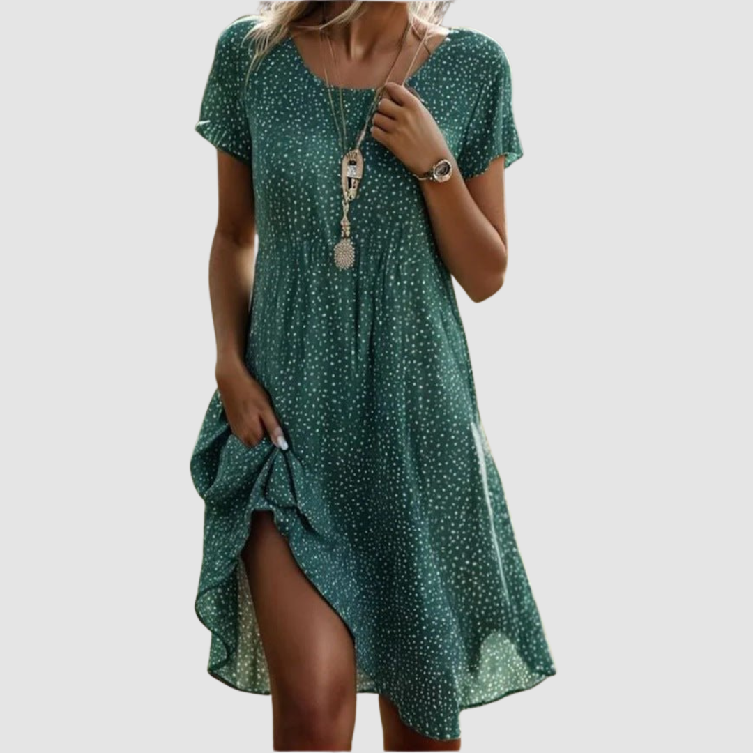 Elena | Women's Floral Summer Dress-The Yellow Prime