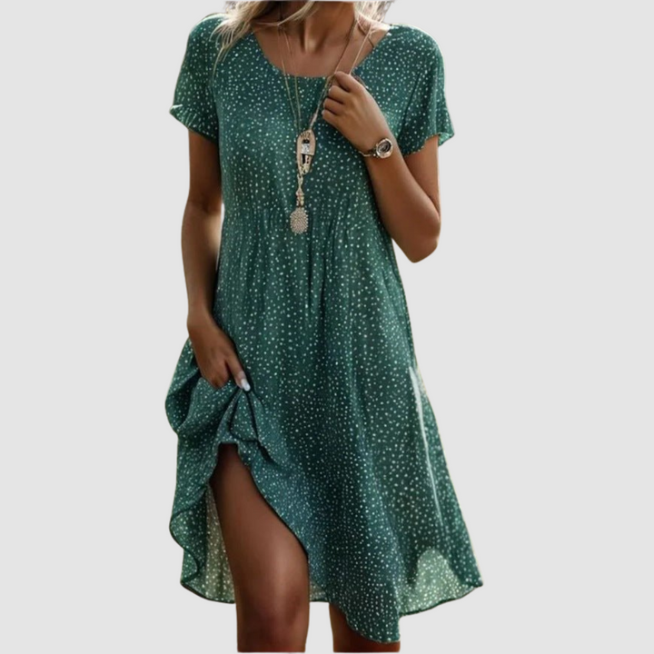 Elena | Women's Floral Summer Dress-The Yellow Prime