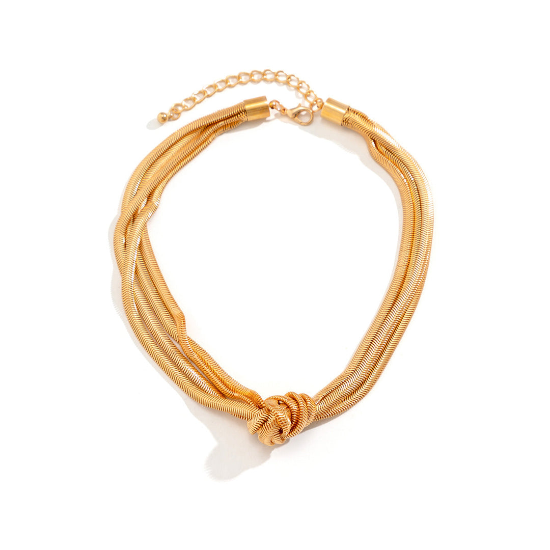 Eliana | Women's Trendy Elegant Knot Necklace-The Yellow Prime