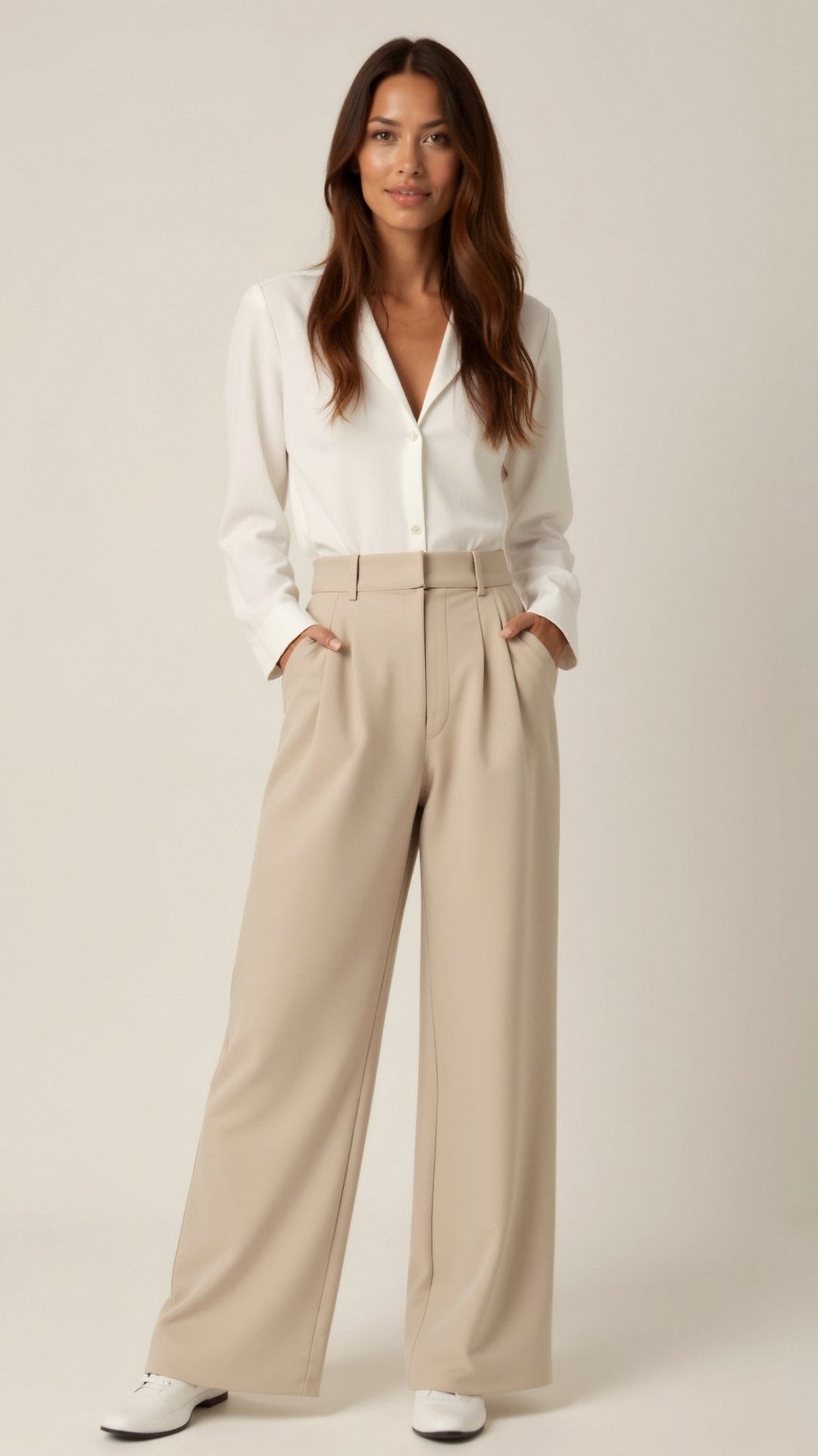 Elise | Women's High Waisted Palazzo Pants-The Yellow Prime