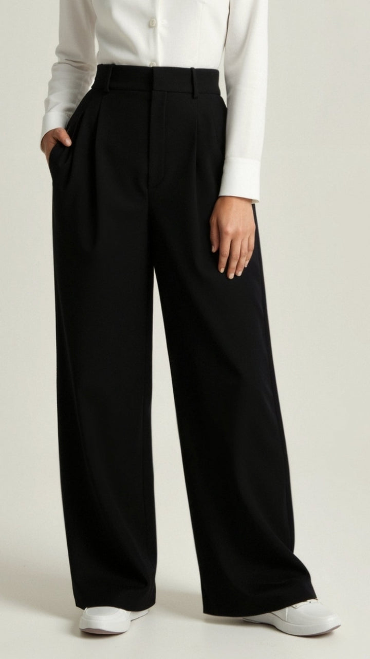 Elise | Women's High Waisted Palazzo Pants-The Yellow Prime