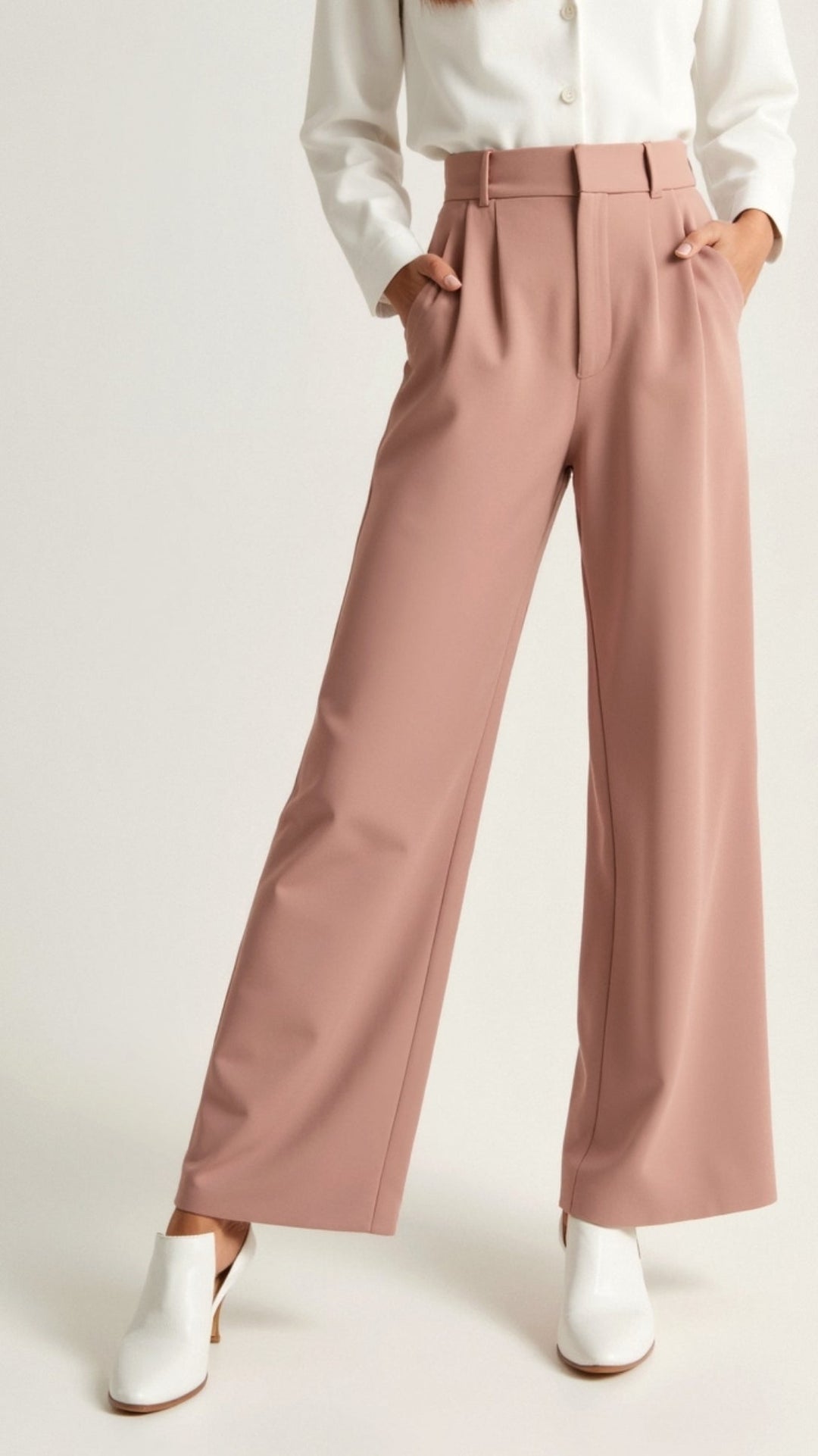 Elise | Women's High Waisted Palazzo Pants-The Yellow Prime