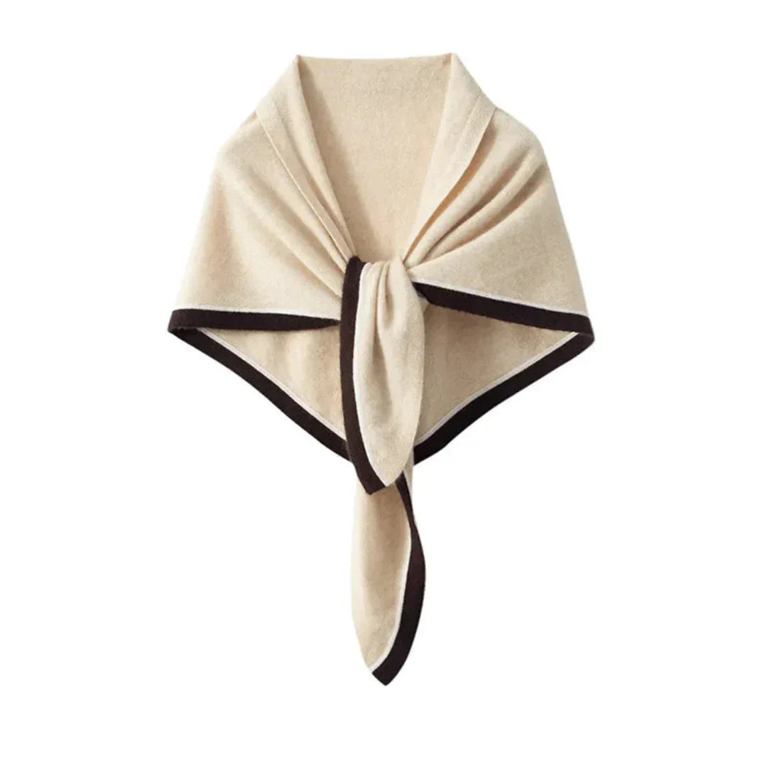Women's Soft Cashmere Triangular Scarf for Layering-The Yellow Prime