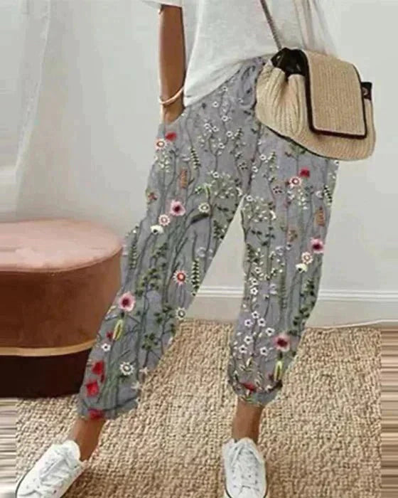 Emanuelle | Trendy Casual Women's Pants for a Chic Style-The Yellow Prime