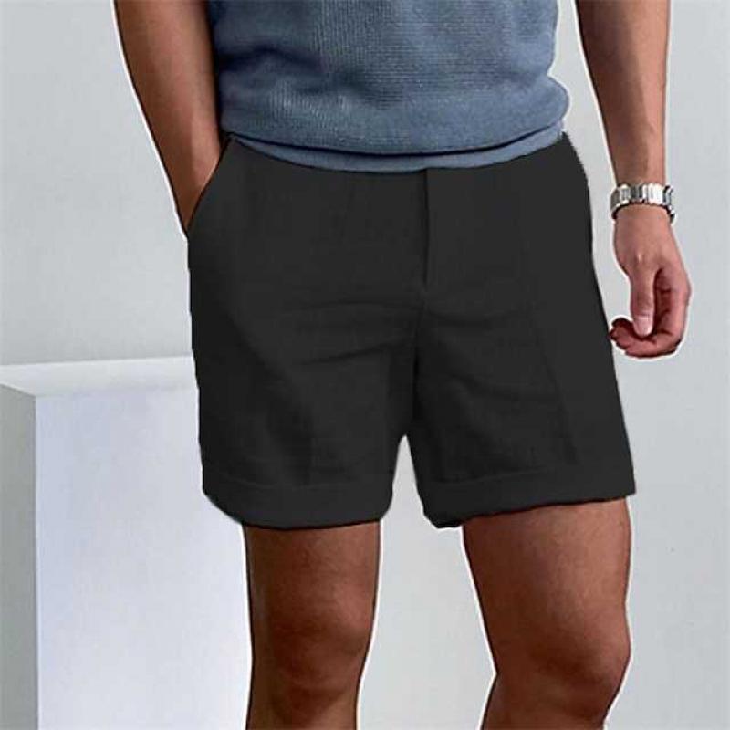 Emeric | Men's Linen Short Sleeve Shirt-The Yellow Prime