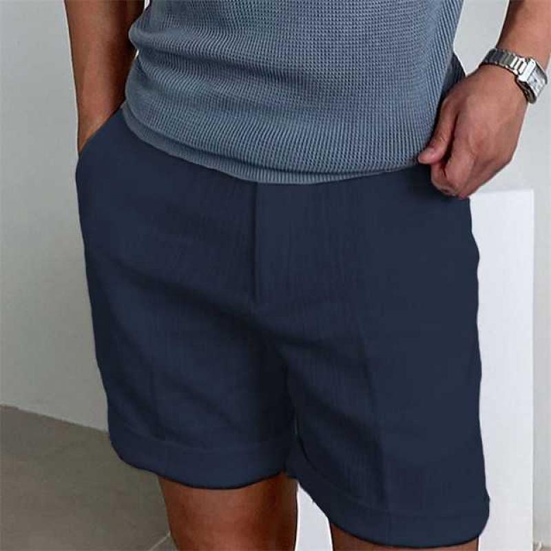 Emeric | Men's Linen Short Sleeve Shirt-The Yellow Prime