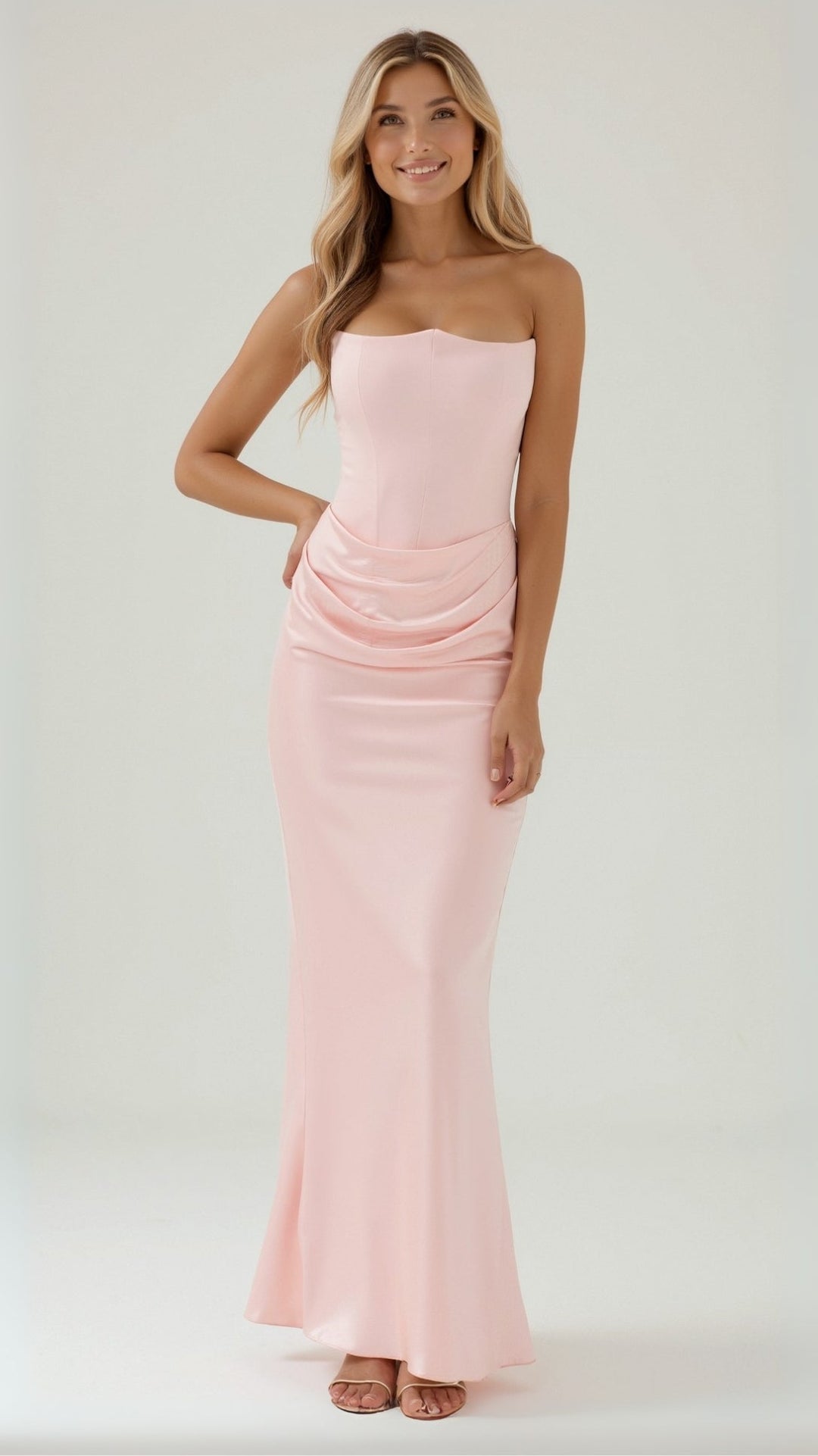 Emily | Women's Column Midi Dress-The Yellow Prime