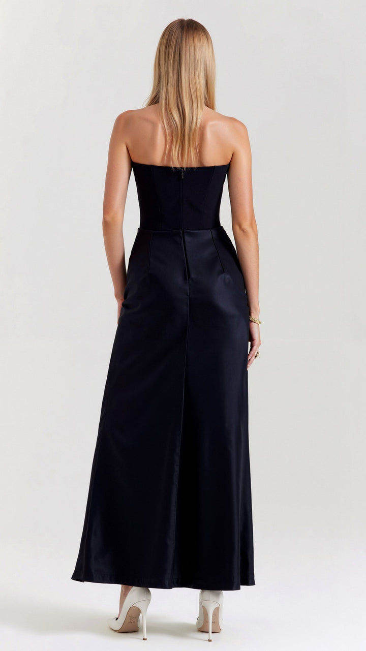Emily | Women's Column Midi Dress-The Yellow Prime