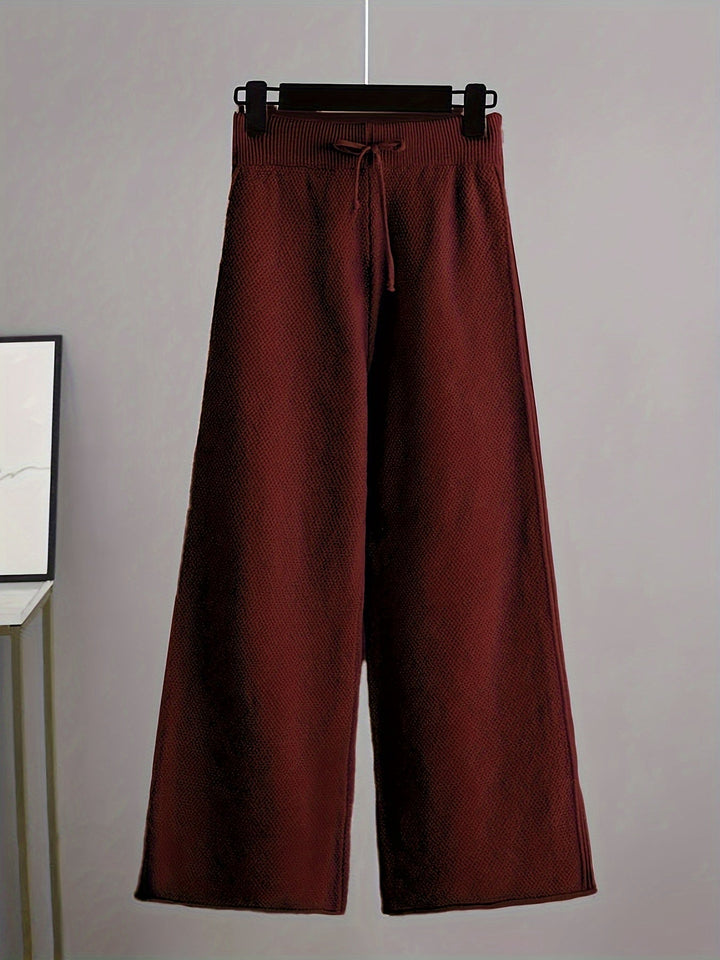 Emily | Women's Cozy Knit Loungewear Set-The Yellow Prime
