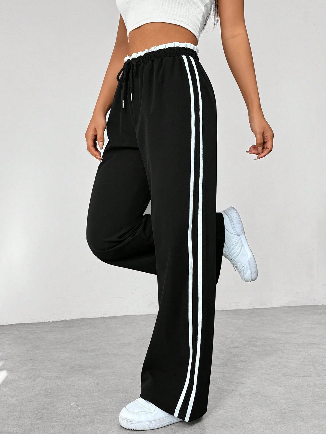 Emily | Women's Sporty Wide-Leg Pants-The Yellow Prime