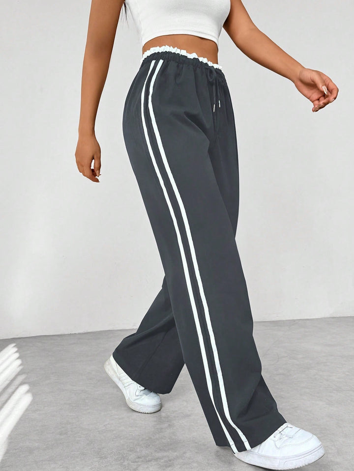 Emily | Women's Sporty Wide-Leg Pants-The Yellow Prime