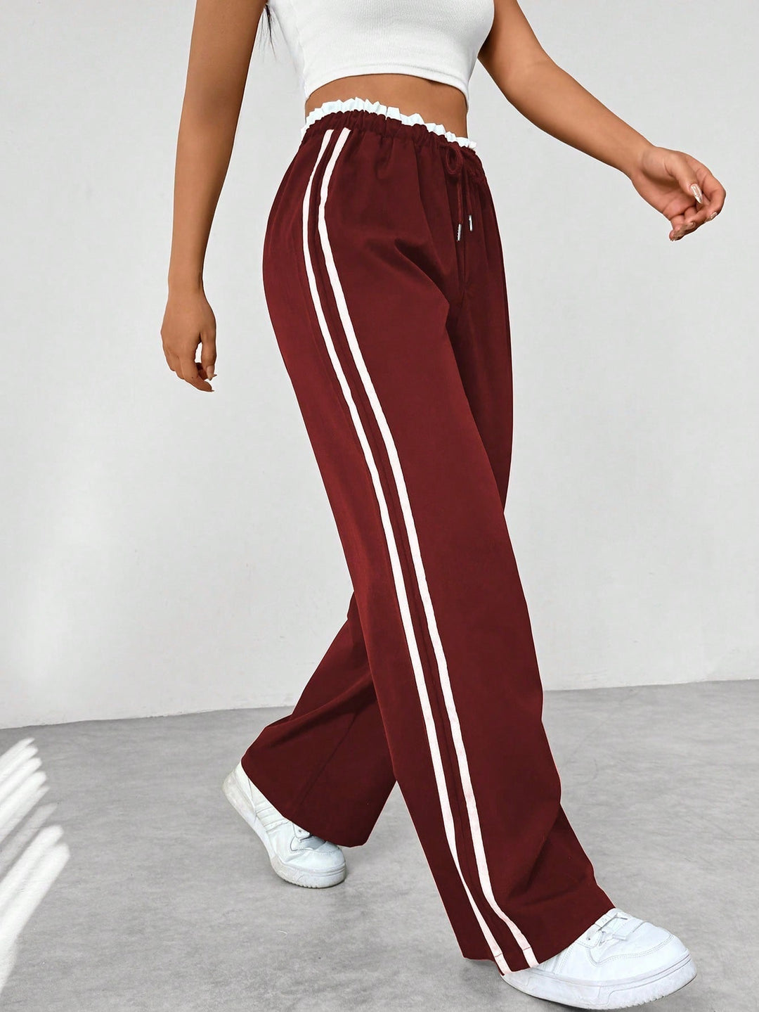 Emily | Women's Sporty Wide-Leg Pants-The Yellow Prime