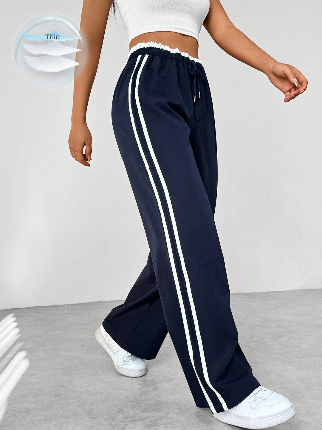 Emily | Women's Sporty Wide-Leg Pants-The Yellow Prime