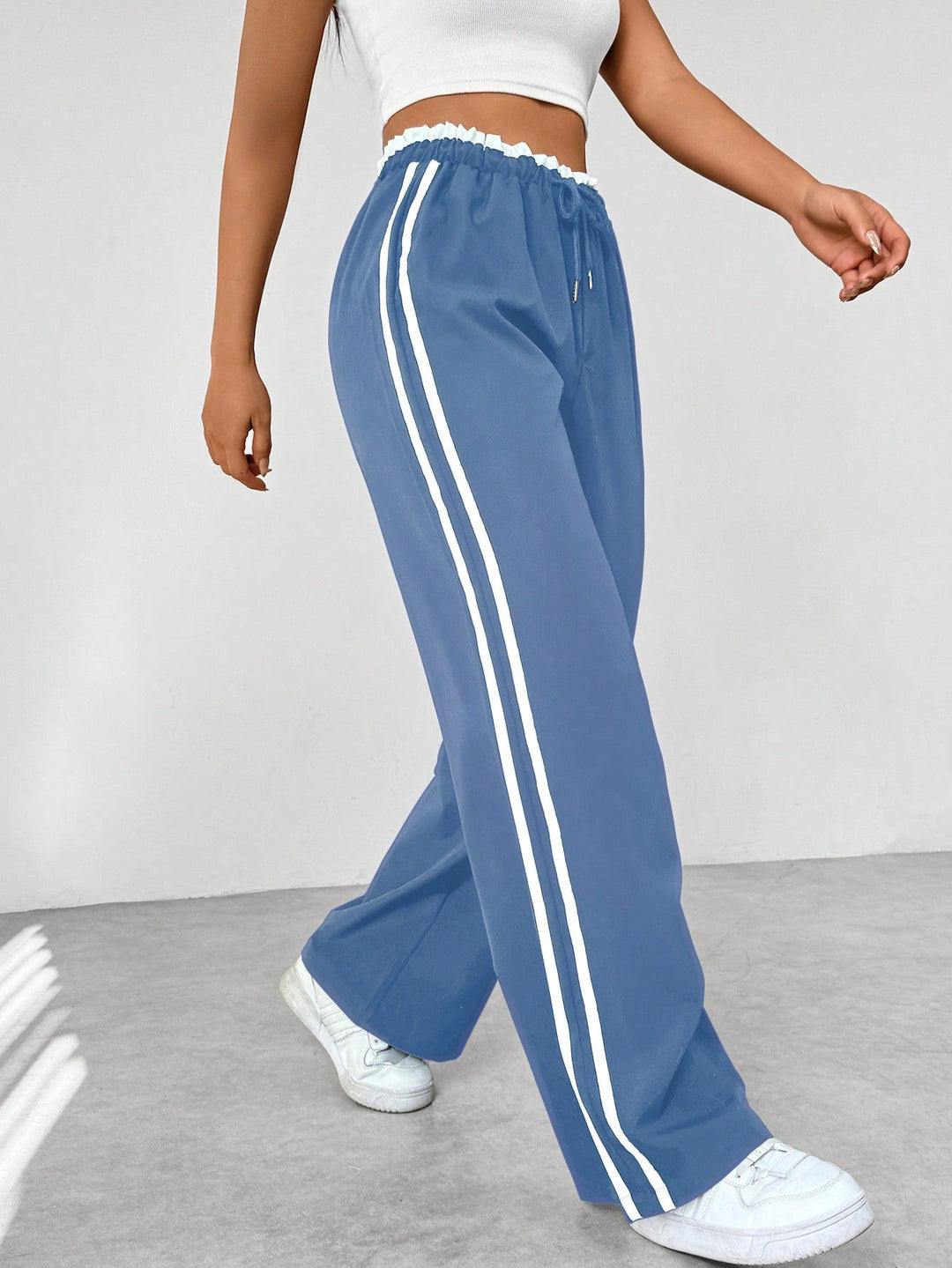Emily | Women's Sporty Wide-Leg Pants-The Yellow Prime