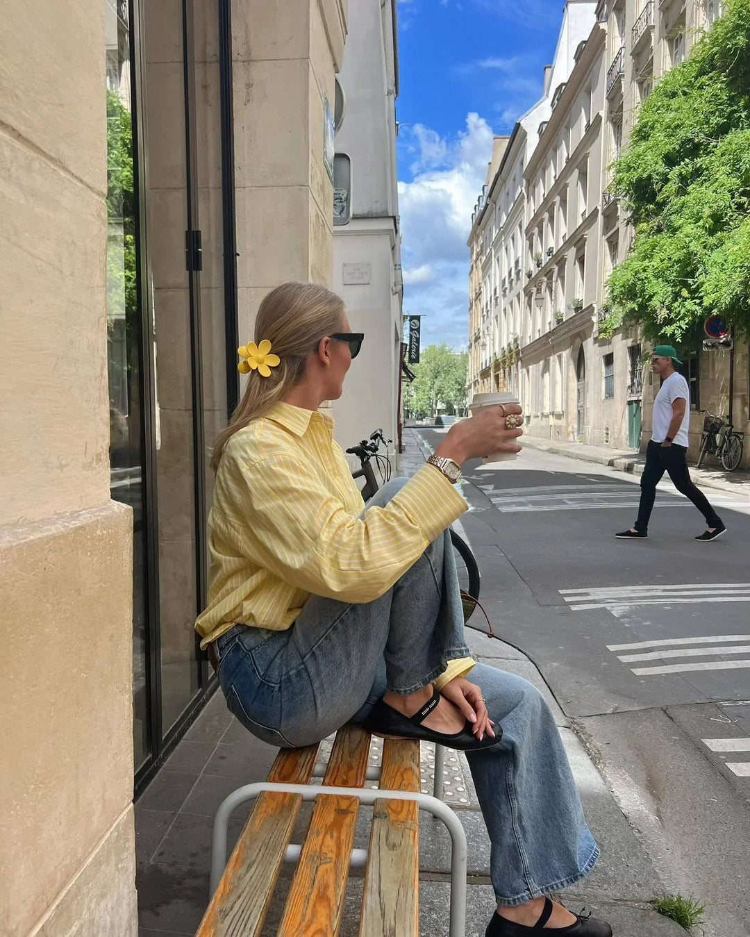 Emily | Women's Striped Blouse - Airy, Modern & Versatile Design-The Yellow Prime