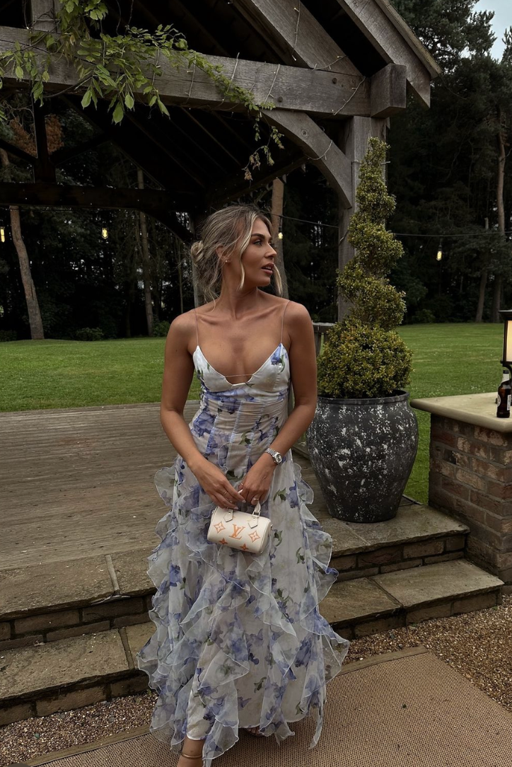 Oliva | Women's Summer Floral Maxi Dress-The Yellow Prime