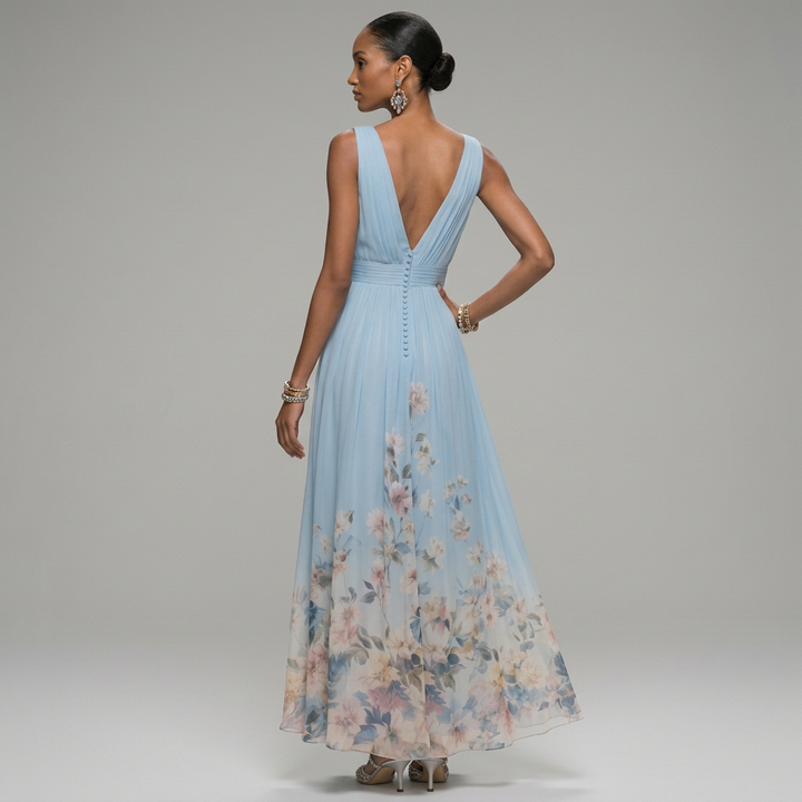 Emma | Women's Floral Summer Wedding Guest Dress-The Yellow Prime