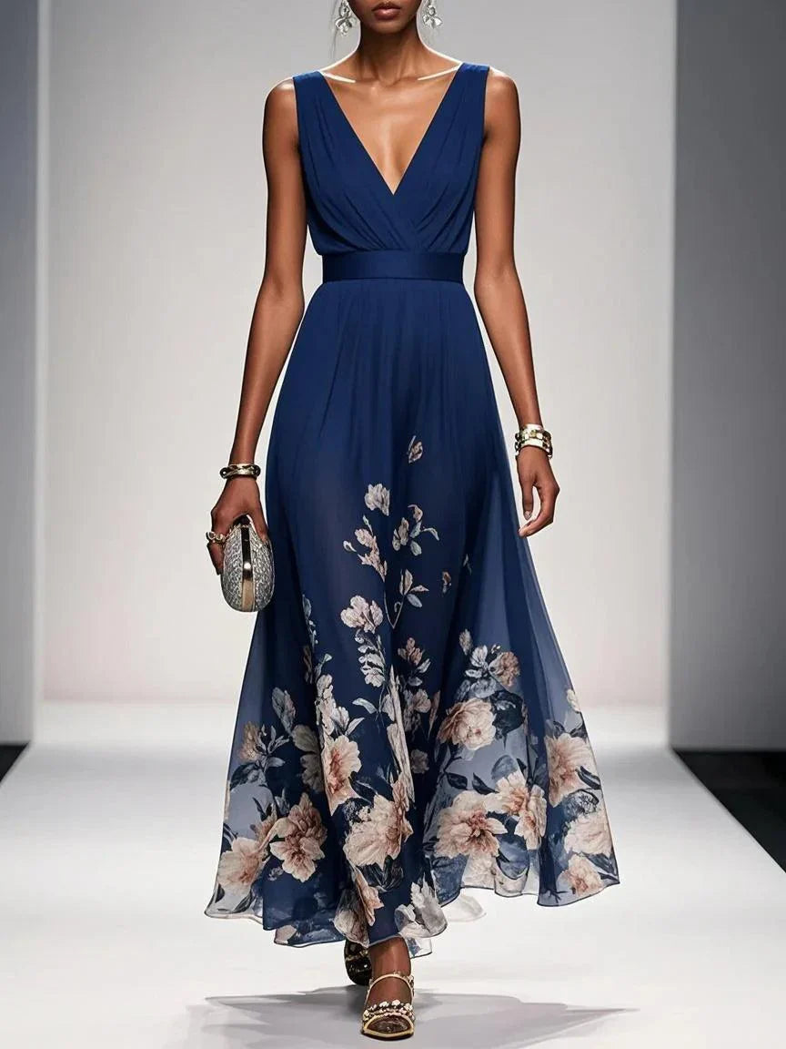 Emma | Women's Floral Summer Wedding Guest Dress-The Yellow Prime
