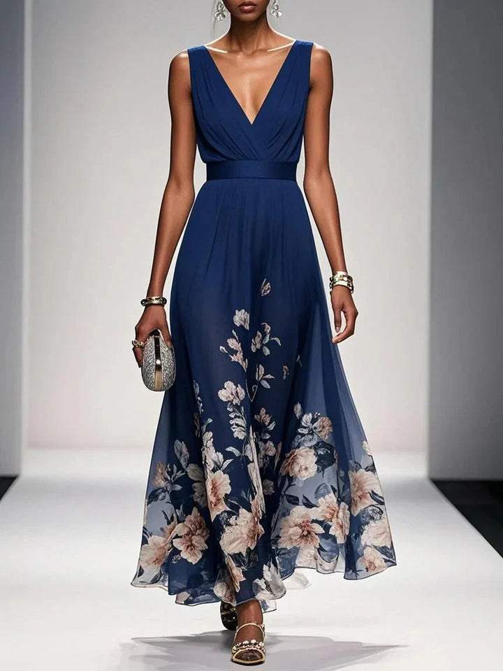 Emma | Women's Floral Summer Wedding Guest Dress-The Yellow Prime