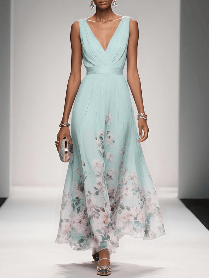 Emma | Women's Floral Summer Wedding Guest Dress-The Yellow Prime