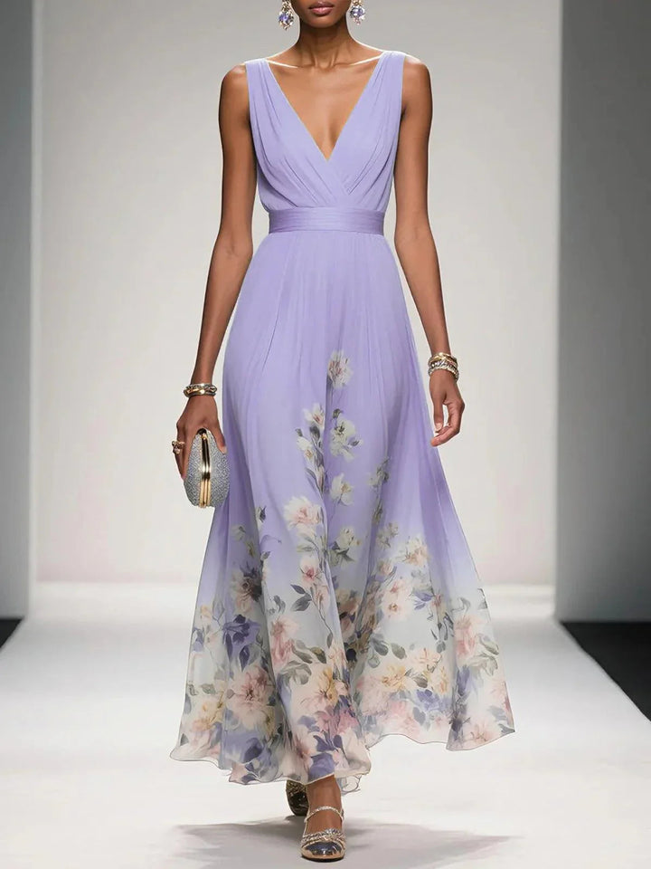 Emma | Women's Floral Summer Wedding Guest Dress-The Yellow Prime