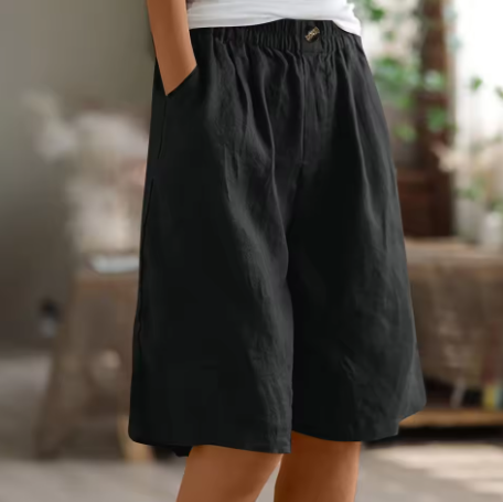 Emma | Women's Relaxed Fit Casual Shorts-The Yellow Prime