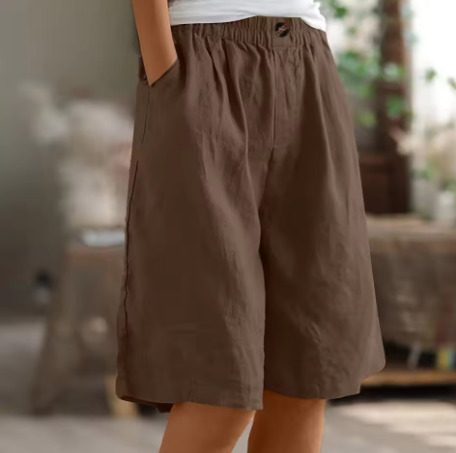 Emma | Women's Relaxed Fit Casual Shorts-The Yellow Prime